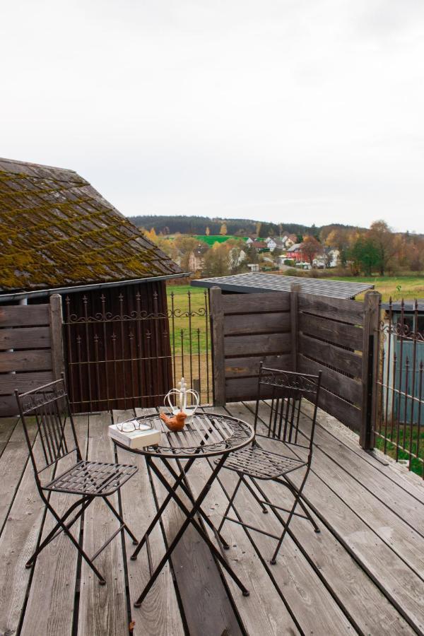 Ferienhaus Deko-Scheune Naila Exterior foto